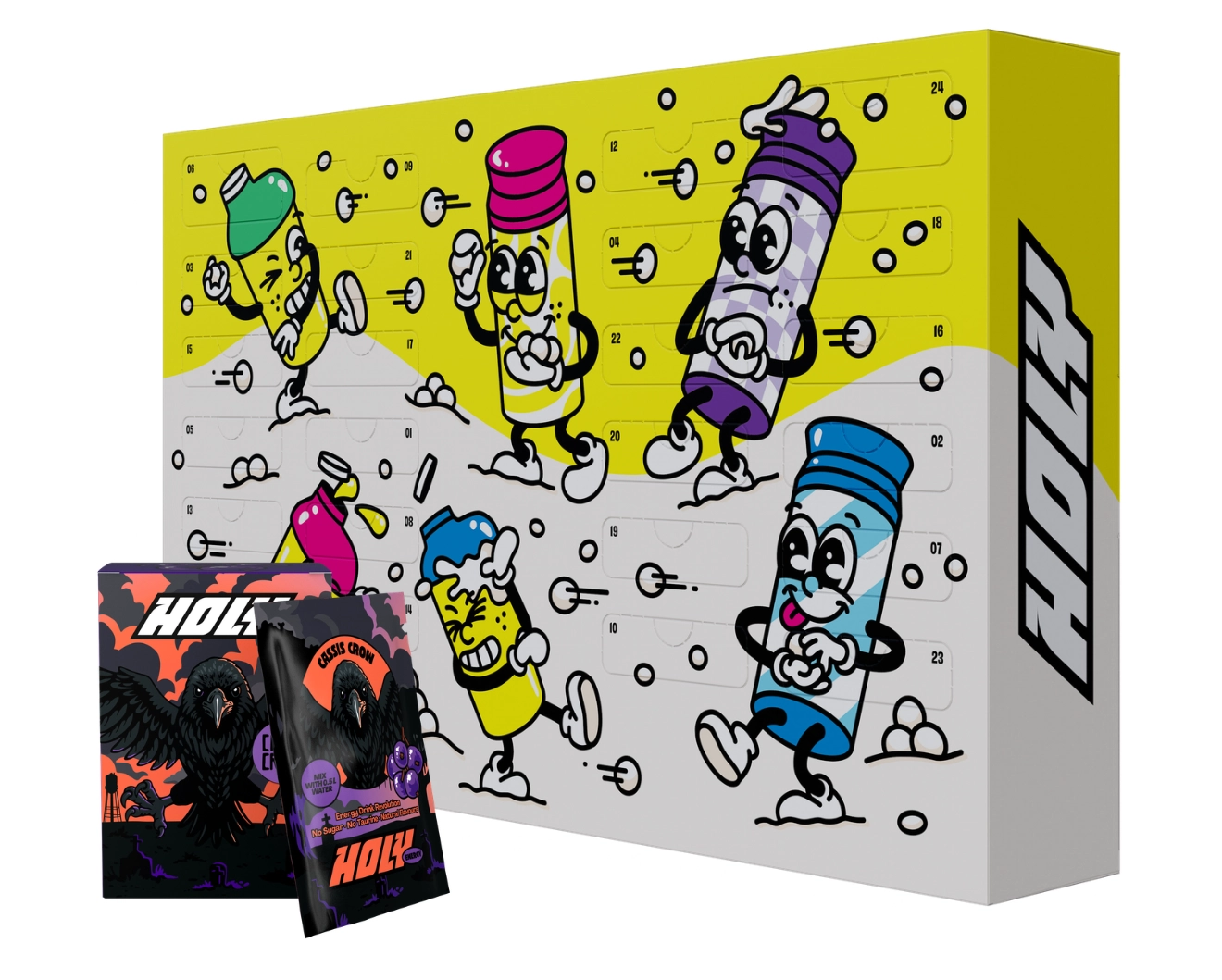 Le calendrier de l'avent Holy de fin d'année en promo pour Holy Halloween.